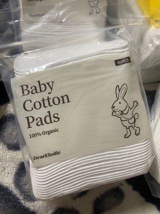 디어엘로디 프리미엄 유기농 유아 솜티슈 40매 3Pack +60매 1Pack 혼합형 — 5점을 준 리뷰어가 2021년 4월 올린 사용 사진