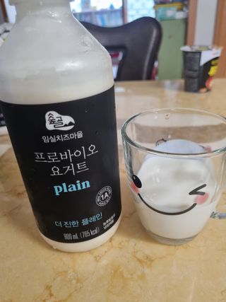 숲골 임실치즈마을 프로바이오 요거트 900ml — 5점을 준 리뷰어가 2021년 8월 올린 사용 사진