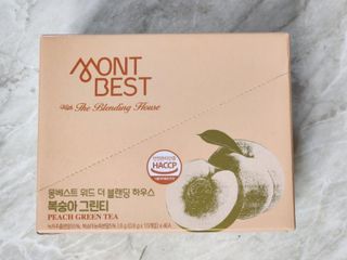 몽베스트 위드더 블랜딩 하우스 _복숭아 그린티 — 5점을 준 리뷰어가 2022년 12월 올린 사용 사진