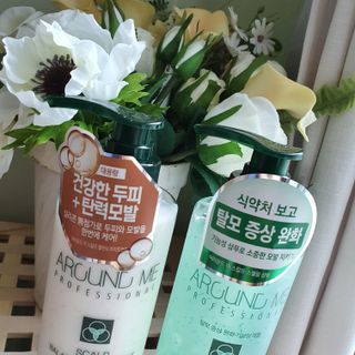 어라운드미 [어라운드 미] 탈모 증상 완화 스칼프 샴푸 + 두피 영양 공급 트리트먼트 — 5점을 준 리뷰어가 2021년 7월 올린 사용 사진