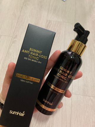 썸헤어 / SUMHAIR 썸헤어 써밋 안티 헤어로스 토닉 — 5점을 준 리뷰어가 2021년 5월 올린 사용 사진