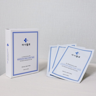 닥터마시멜로 닥터마스멜로 마블러스 아쿠아 클리닉 마스크 — 5점을 준 리뷰어가 2021년 2월 올린 사용 사진