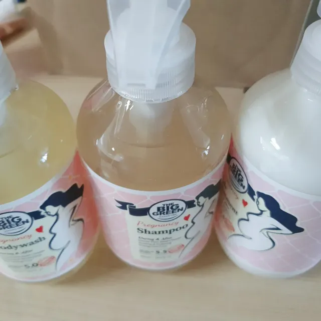 빅그린 임산부 전용라인 3종세트 - 샴푸500ml,트리트먼트500ml,바디워시500ml 리뷰 사진