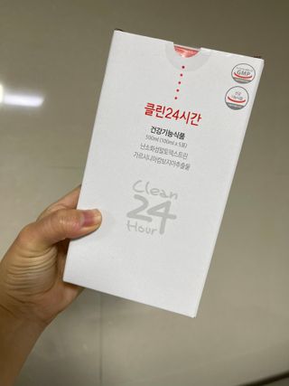클린24시간 1BOX(5포) + 전용보틀(500ml) — 5점을 준 리뷰어가 2023년 8월 올린 사용 사진