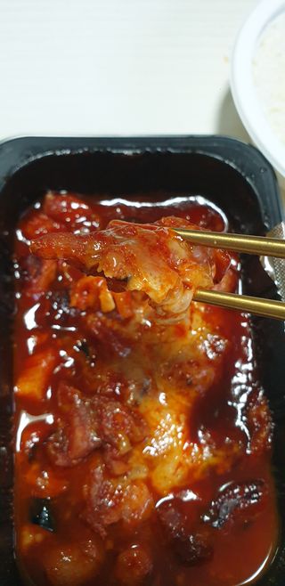 자연풍미 문어직화볶음 3종 (불고기, 불곱창, 치즈불닭) — 5점을 준 리뷰어가 2022년 6월 올린 사용 사진