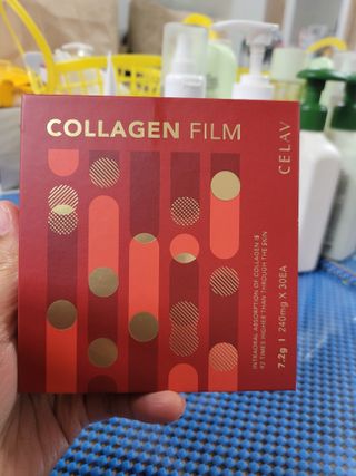 프리마인 귀족의 콜라겐, 92배 흡수율. 럭셔리 프리미엄 셀라브 콜라겐필름 30매 — 5점을 준 리뷰어가 2021년 12월 올린 사용 사진