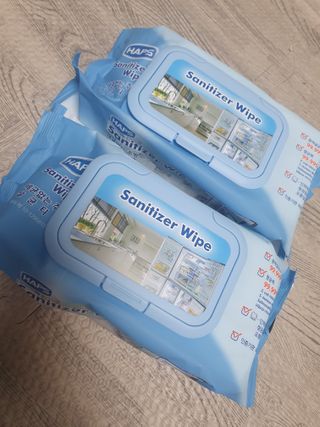 햅스 세균없는 주방 대형 2팩, HAPS sanitizer wipe — 5점을 준 리뷰어가 2021년 12월 올린 사용 사진