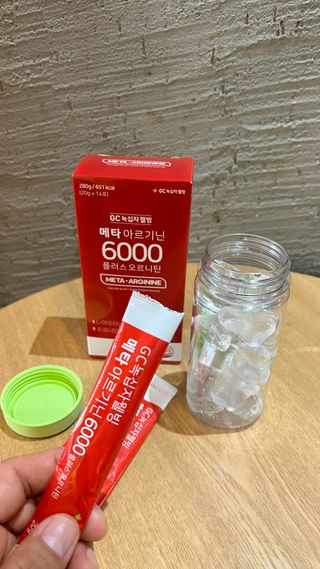 메타아르기닌 GC녹십자웰빙 메타 아르기닌 6000 플러스 오르니틴 — 5점을 준 리뷰어가 2022년 4월 올린 사용 사진