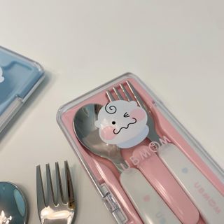 유비맘 스푼포크 케이스 세트 1+1 _컬러랜덤 발송 — 5점을 준 리뷰어가 2020년 12월 올린 사용 사진