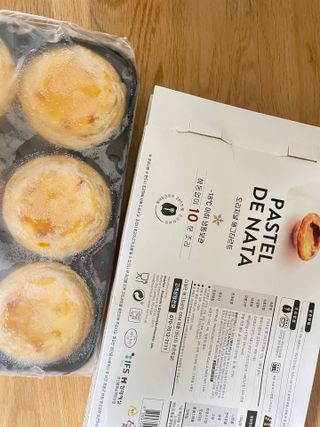 디앙뜨 포르투갈 에그타르트 오리지널 맛+패션후르츠+초콜릿타르트 맛 중 택1 — 3점을 준 리뷰어가 2021년 8월 올린 사용 사진