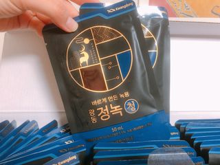 광동생활건강 [광동] 바르게 만든 녹용, 광동정녹청 — 5점을 준 리뷰어가 2021년 11월 올린 사용 사진