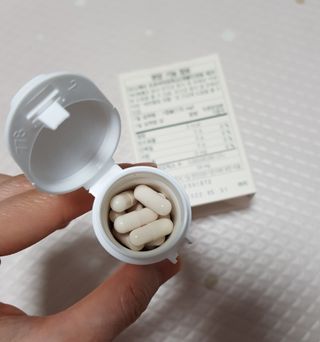 메이준뉴트리 메이준쎌 편안해질 여성유산균 — 5점을 준 리뷰어가 2021년 2월 올린 사용 사진