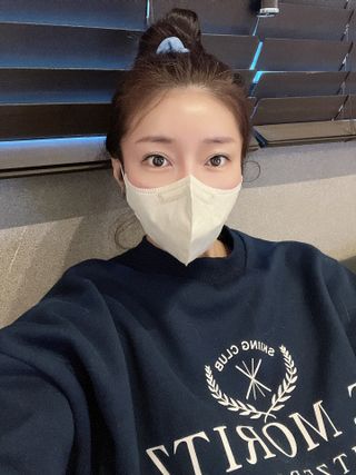 [케이퓨리] 케이퓨리 항균 구리마스크 15매 (대형/중형/키즈) — 5점을 준 리뷰어가 2022년 11월 올린 사용 사진