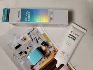 리더스코스메틱 리더스 카밍 바이오틱스 선 에센스 SPF 50+ PA++++ — 5점을 준 리뷰어가 2022년 6월 올린 사용 사진