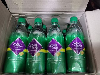 몽베스트 Montbest with Sparkling water Lemon OR Lime 20병(랜덤) — 4점을 준 리뷰어가 2021년 10월 올린 사용 사진
