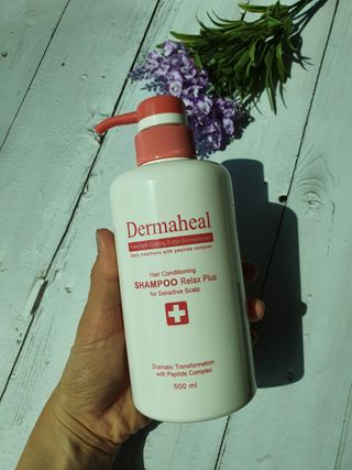 더마힐 헤어 컨디셔닝 샴푸 릴렉스 500ml — 4.5점을 준 리뷰어가 2021년 3월 올린 사용 사진