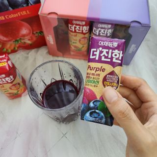 [롯데칠성] 야채듬뿍 더'진한 [롯데칠성] 야채는 이제 COLORFULL! 야채듬뿍  더 진한 레드 4개 +퍼플 4개 (총 8개) — 5점을 준 리뷰어가 2023년 6월 올린 사용 사진