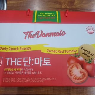 제이제이바이오 더단마토 프리미엄주스 100ml 30팩입 - 무설탕 스테비아 토마토즙 — 4점을 준 리뷰어가 2021년 11월 올린 사용 사진