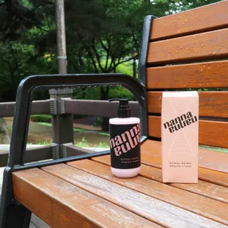 난나 살몬 스파이더 검버섯 미백 톤업 화이트닝 연어 앰플 크림 300ml 대용량 — 5점을 준 리뷰어가 2022년 8월 올린 사용 사진