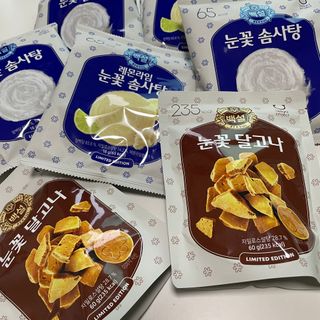 딜라이트 프로젝트  달콤한 눈꽃 간식세트( 눈꽃 솜사탕 / 레몬라임 솜사탕 / 달고나 총 7EA+스마트톡 증정) — 4점을 준 리뷰어가 2022년 5월 올린 사용 사진