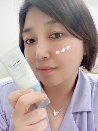 [스킨1004] 마다가스카르 센텔라 히알루-시카 워터핏 선세럼 50ml — 5점을 준 리뷰어가 2024년 5월 올린 사용 사진