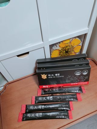 새롬바이오 리생 미쾌변 차전자피 식이섬유 건강기능식품 3팩 — 5점을 준 리뷰어가 2021년 5월 올린 사용 사진