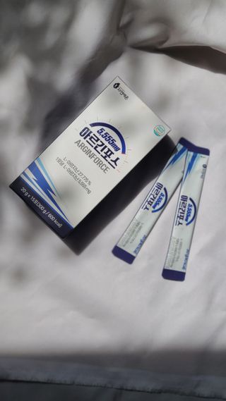 자연에온 아르긴포스 L-아르기닌 5555mg 스틱 15개입 1박스 — 5점을 준 리뷰어가 2021년 4월 올린 사용 사진