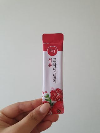 함초록 Rg+ 석류콜라겐젤리 — 5점을 준 리뷰어가 2021년 3월 올린 사용 사진