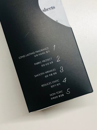[이즈라이프코스메틱] 퍼퓸 드라이어 시트 히노끼향  or 블랑향 2중 택1 30매 — 4.5점을 준 리뷰어가 2021년 6월 올린 사용 사진