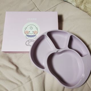 유비맘 캐릭터 실리콘 흡착 식판_색상 랜덤발송 — 4점을 준 리뷰어가 2020년 12월 올린 사용 사진
