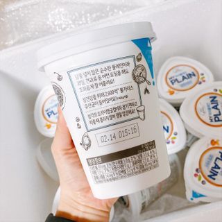 떠먹는불가리스 마이플레인 요거트 435g 6개입 — 5점을 준 리뷰어가 2021년 2월 올린 사용 사진