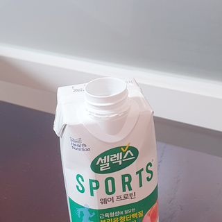 셀렉스스포츠 셀렉스 스포츠 웨이 프로틴 복숭아_ 330ml x 12팩 — 5점을 준 리뷰어가 2021년 10월 올린 사용 사진