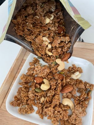 밸런스 다이어트랩 밸다랩 이씨리얼 수제 발아통밀 그래놀라 450g — 5점을 준 리뷰어가 2023년 4월 올린 사용 사진