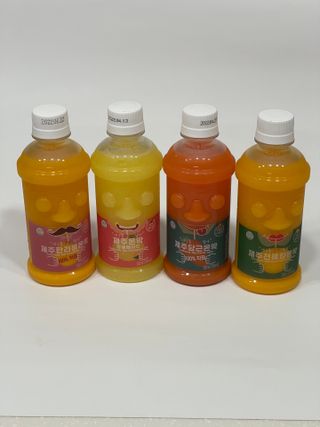 탐라원 제주의 맛, 몬딱주스 4종세트 - 한라봉몬딱주스, 천혜향몬딱주스, 청귤에이드, 당근몬딱주스 — 4점을 준 리뷰어가 2021년 7월 올린 사용 사진