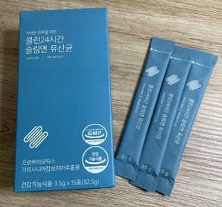클린24시간 슬림앤유산균 1박스 (3.5g X 15포) — 4점을 준 리뷰어가 2022년 11월 올린 사용 사진