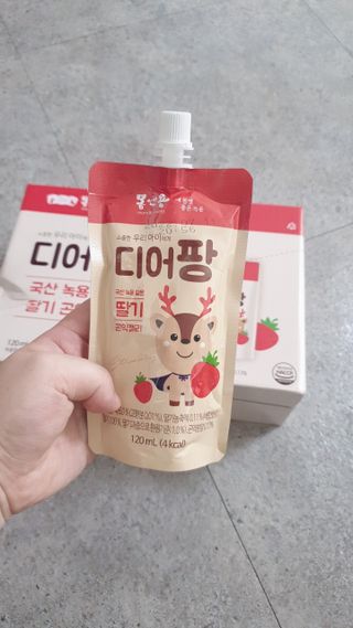 [몸엔용] 우리 아이 건강간식, 달콤한 녹용곤약젤리 디어팡 4종 — 5점을 준 리뷰어가 2021년 8월 올린 사용 사진
