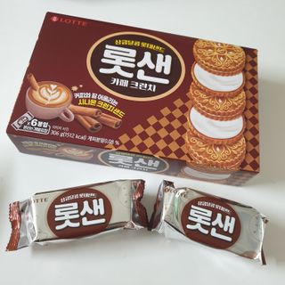 롯데제과 롯샌 카페크런치 — 5점을 준 리뷰어가 2021년 10월 올린 사용 사진