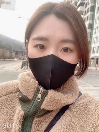 [에이블밤부] 리퓨어 쿠퍼 마스크 10color — 4점을 준 리뷰어가 2021년 2월 올린 사용 사진