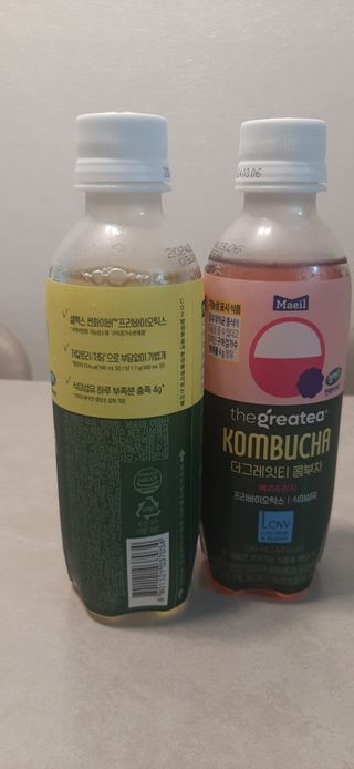 더그레잇티 콤부차 [매일유업] 더그레잇티 44kcal 콤부차 300ml *12개입 (오리지널 6개+베리리치 6개) — 5점을 준 리뷰어가 2023년 7월 올린 사용 사진