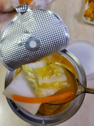 셰프애찬 단호박 백김치 1kg — 5점을 준 리뷰어가 2022년 10월 올린 사용 사진