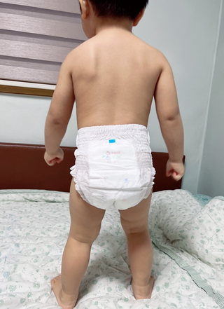 쿠잉 에어드라이  풀커버 팬티기저귀 (L/XL/XXL/XXXL) 1팩 — 3.5점을 준 리뷰어가 2023년 1월 올린 사용 사진