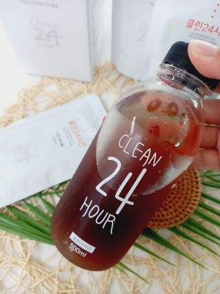 클린24시간 1BOX(5포) + 전용보틀(500ml) — 5점을 준 리뷰어가 2022년 9월 올린 사용 사진