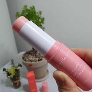 스킨큐어 산다화 카멜리아 안티 링클 멀티밤 — 5점을 준 리뷰어가 2022년 4월 올린 사용 사진