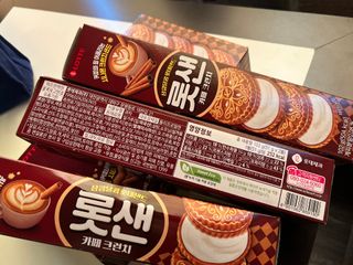 롯데제과 롯샌 카페크런치 — 5점을 준 리뷰어가 2021년 10월 올린 사용 사진