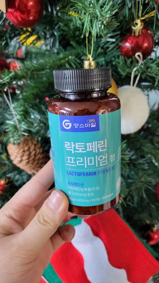 짱스마일 락토페린 프리미엄 정 1000ml x 60정 — 5점을 준 리뷰어가 2022년 12월 올린 사용 사진