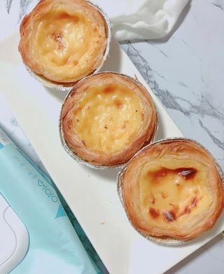 디앙뜨 포르투갈 에그타르트 오리지널 맛+패션후르츠+초콜릿타르트 맛 중 택1 — 5점을 준 리뷰어가 2021년 8월 올린 사용 사진