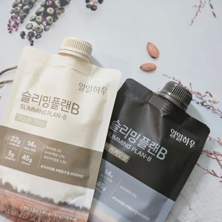 일일하우 슬리밍 플랜B 고소한 귀리맛, 진한 카카오맛 (체중조절식) — 5점을 준 리뷰어가 2023년 8월 올린 사용 사진