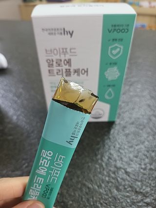 브이푸드 알로에 트리플케어 — 5점을 준 리뷰어가 2022년 4월 올린 사용 사진