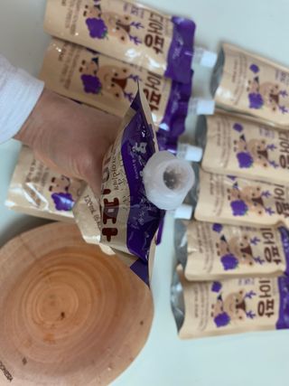 [몸엔용] 우리 아이 건강간식, 달콤한 녹용곤약젤리 디어팡 4종 — 5점을 준 리뷰어가 2022년 4월 올린 사용 사진