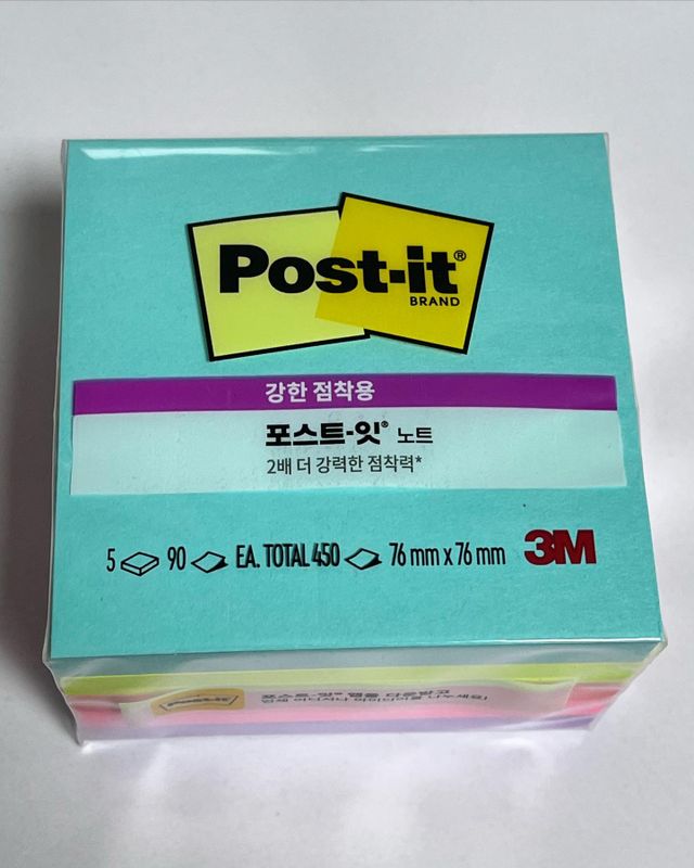 NEW 포스트-잇® 노트 컬러팩 컬렉션 리뷰 사진
